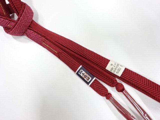 未使用品　正絹　手組帯締め